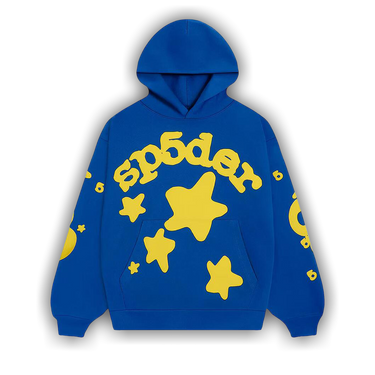 Buy Sp5der Beluga Hoodie 'Blue' - SS90FW24BLU | GOAT