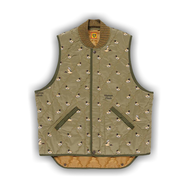 Human Made Men's Padded Vest in Green Human Made