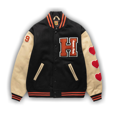 Buy Human Made Varsity Jacket 'Black' - HM28JK016 BLAC | GOAT