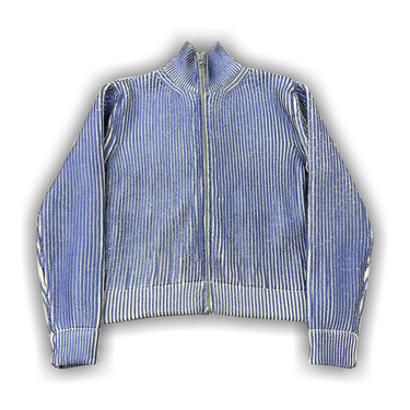 トップス Maison Margiela Buy MM6 Maison Margiela Laminated Zip Up Cardigan 'Blue