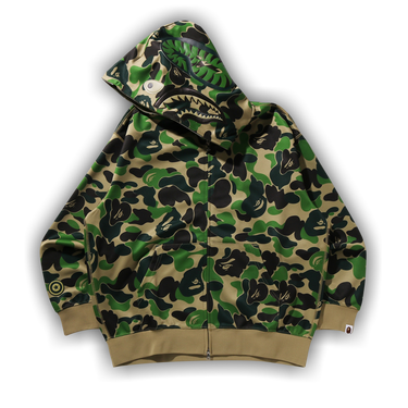 Buy BAPE ABC Camo Rayon Relaxed Fit Shark Full Zip Hoodie