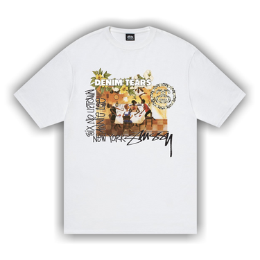 Buy Stussy x Denim Tears Annie Lee Tee 'White' - 3903997