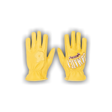 Buy Stussy x Denim Tears Leather Gloves 'Yellow' - 338409 YELL | GOAT