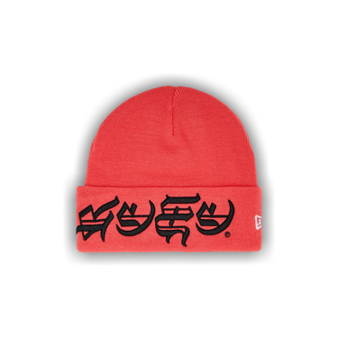 Buy Supreme New Era Blackletter Beanie 'Watermelon' - SS25BN5