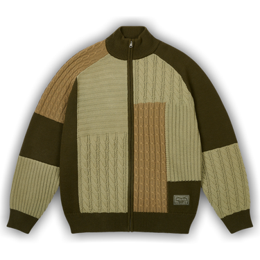 トップス PALACE 25SPRING PATCHWORK ZIP KNIT BLACK Buy Palace Patchwork Zip Knit 'The Deep Green' - P28KW013 | GOAT