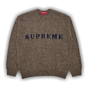 Supreme Contrast Logo Sweater (SS25) - $158