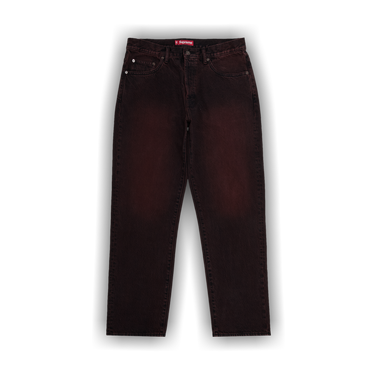 Buy Supreme Regular Jean 'Overdyed Red' - SS25P31 OVERDYED RED | GOAT