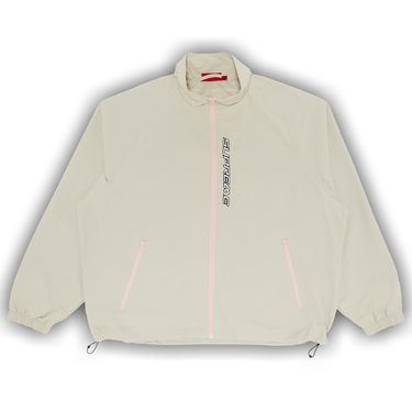 【SUPREME】 Contrast Zip Track Jacket Tan - 25SS Supreme Contrast Zip Track Jacket (SS25) - $158