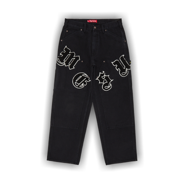 Buy Supreme Old English Canvas Double Knee Painter Pant 'Black