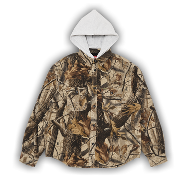 Buy Supreme Quilted Lined Hooded Flannel Shirt 'Realtree Hardwoods