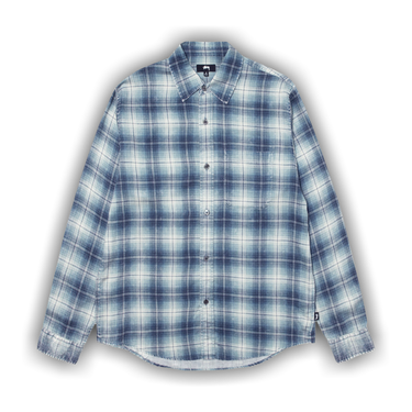 Buy Stussy Matthew Printed Shirt 'Blue' - 1110336 BLUE | GOAT