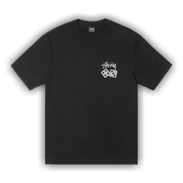 stussy Tシャツ ブラック サイコロ 海外限定 Stussy ステューシー Tシャツ ブラック XL ロゴ ダイス