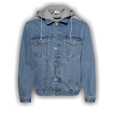 新品未使用　サンプルDamaged Denim Hooded Coat hooded coat（slub denim） | inn see