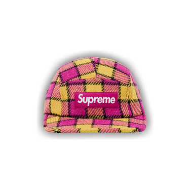 Buy Supreme Harris Tweed Camp Cap 'Pink Plaid' - SS25H39 PINK