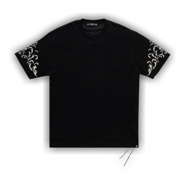 Buy Mastermind World Ornament Tee 'Black/Silver' - MW25S14