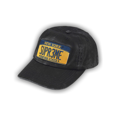 Supreme License Plate 6-Panel (SS25) - $48