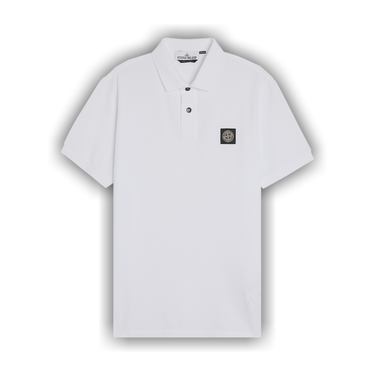 Buy Stone Island Compass Patch Logo Polo 'White' - 22002SCS0017