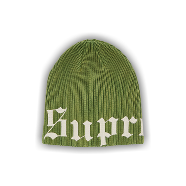 Buy Supreme Old English Printed Beanie 'Green' - SS25BN13