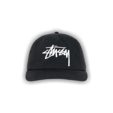 帽子 Stussy MID-DEPTH BIG STOCK SNAPBACKBLACK Stussy Mid-Depth Big Stock Snapback, Black (100% Authentic
