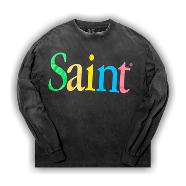 Buy SAINT Mxxxxxx Saint Long-Sleeve T-Shirt 'Black' - SM HR8 0000