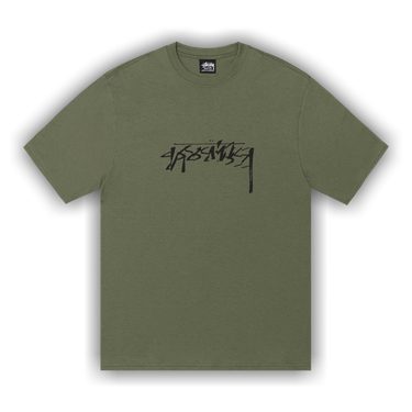 ★人気【STUSSY】★Built To Last Pigment Dyed T-Shir.t★Olive Stussy - OLIVE BUILT TO LAST PIGMENT DYED T-SHIRT – LE LABO