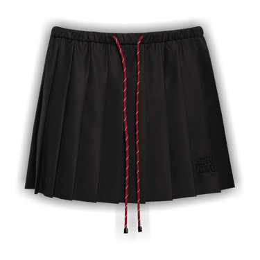 Buy Miu Miu Pleated Batavia Skirt 'Ebony' - MG2240 11AD