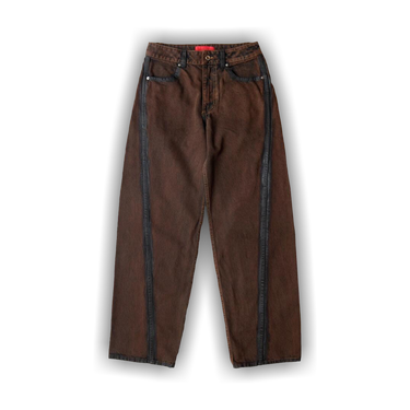 【関税込み】Eckhaus Latta ブラウン Bend ジーンズ Eckhaus Lattaのブラウン Bend ジーンズがセール中