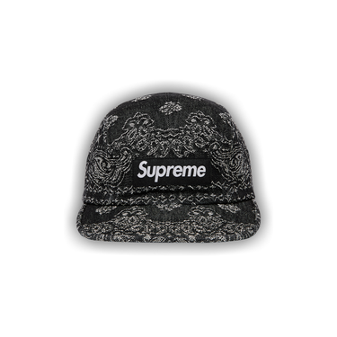 【希少】Supreme Bandana Camp Cap 21SS ブラック 黒 希少】Supreme Bandana Camp Cap 21SS ブラック 黒 シュプリーム