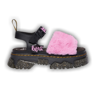 Buy Bratz x Wmns Mattison Strap Sandal 'Black Pink Fur