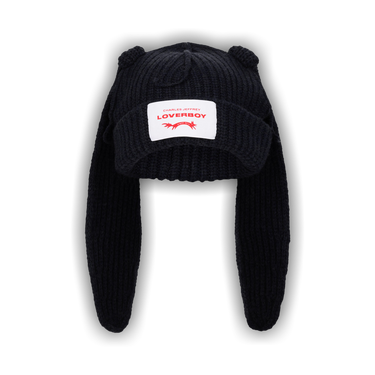 Buy Charles Jeffrey Loverboy Chunky Rabbit Beanie 'Black