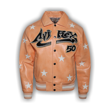 Buy Hellstar A2 Leather Jacket 'Orange' - HSAJCK1 ORAN | GOAT