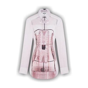 Buy Jean Paul Gaultier Trompe-L'Oeil Corset Shirt 'Dusty