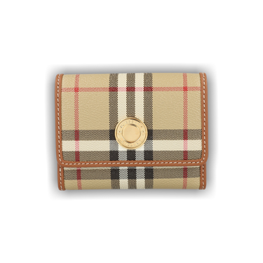 Buy Burberry Lancaster Check Trifold Wallet 'Archive Beige