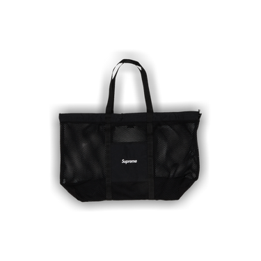【完全未開封】supreme Mesh Tote Bag Black Tas SUPREME MESH BLACK TOTE BAG 100% ORIGINAL - HYPESNEAKER.ID