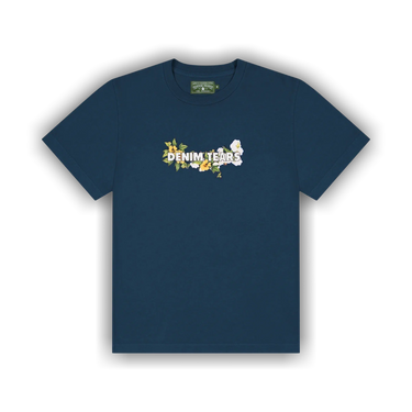 Buy Denim Tears Cotton Floral Logo Tee 'Navy' - SS25TSL049876 | GOAT