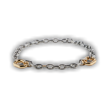 【関税込み】Rabanne シルバー＆ゴールド XL Link ベルト SILVER/GOLD XL LINK BELT | Rabanne