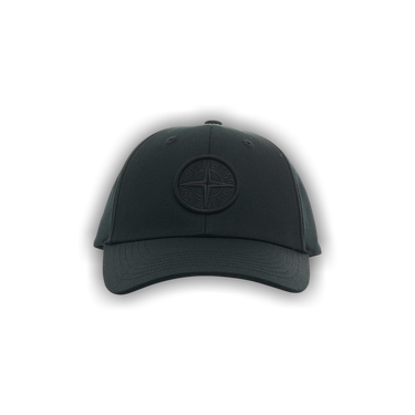 Buy Stone Island 6 Panel Embroidery Compass Logo Cap 'Black
