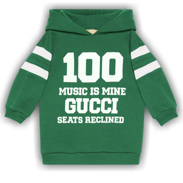 Buy Gucci Kids Music Is Mine Hoodie 'Green' - 678934 XJD1W 3608 | GOAT