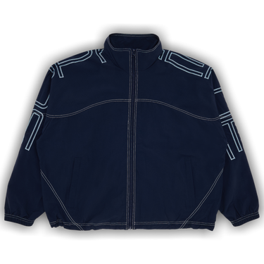 Buy Supreme Spellout Embroidered Track Jacket 'Navy