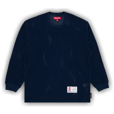 Buy Supreme Polartec Mesh Long-Sleeve Football Top 'Navy