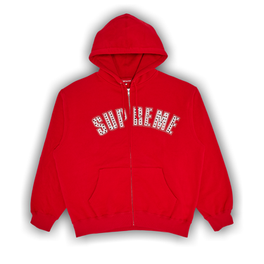 Buy Supreme x B.B. Simon Zip Up Hooded Sweatshirt 'Red
