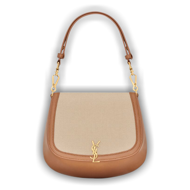 ハンドバッグ SAINT LAURENT Woman Handbag Brown 7876710SX0W 2760 Vintage Yves Saint Laurent Black and Brown Leather Handbag