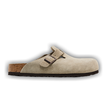 Buy Birkenstock Boston Suede Leather 'Taupe' - 0060461 | GOAT