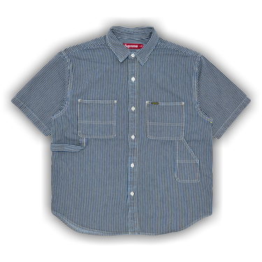 トップス Supreme Loose FitS/S Denim Painter Shirt Supreme Loose Fit S/S Denim Painter Shirt Washed Blue Men's