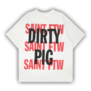 Buy SAINT Mxxxxxx Dirty Pig Short-Sleeve Tee 'White' - SM