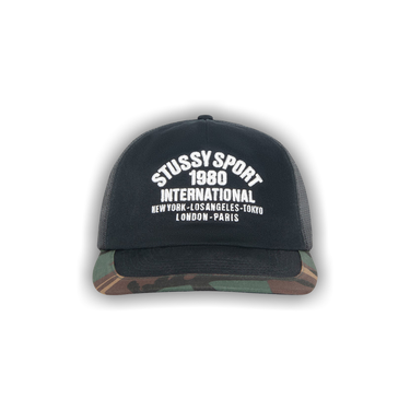 Buy Stussy Trucker International Snapback 'Black' - 1311177 BLAC