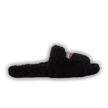 Buy Balenciaga Wmns Furry Slides 'Black' - 654261 W2HS4 1096 | GOAT CA