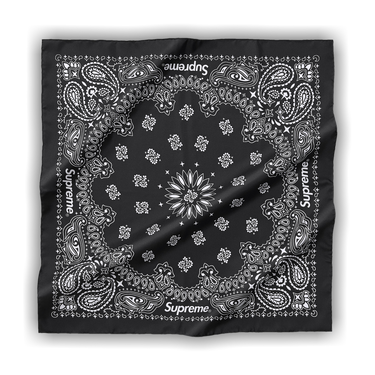 【SS25_week12 】Supreme Silk Bandana（Navy） Supreme Silk Bandana (SS25) - $148