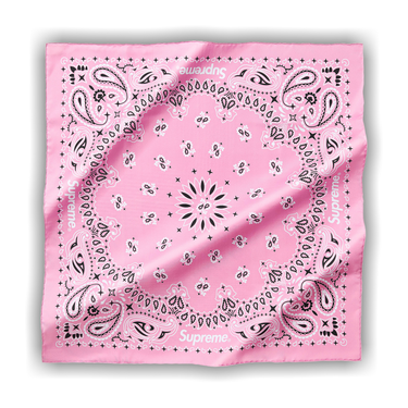 【SS25_week12】 Supreme Silk Bandana（Red） Supreme Silk Bandana (SS25) - $148