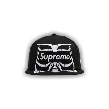 帽子 Supreme Bones Box Logo New Era Black Supreme Bones Box Logo New Era 59Fifty Fitted Hat Black - FW25 - US